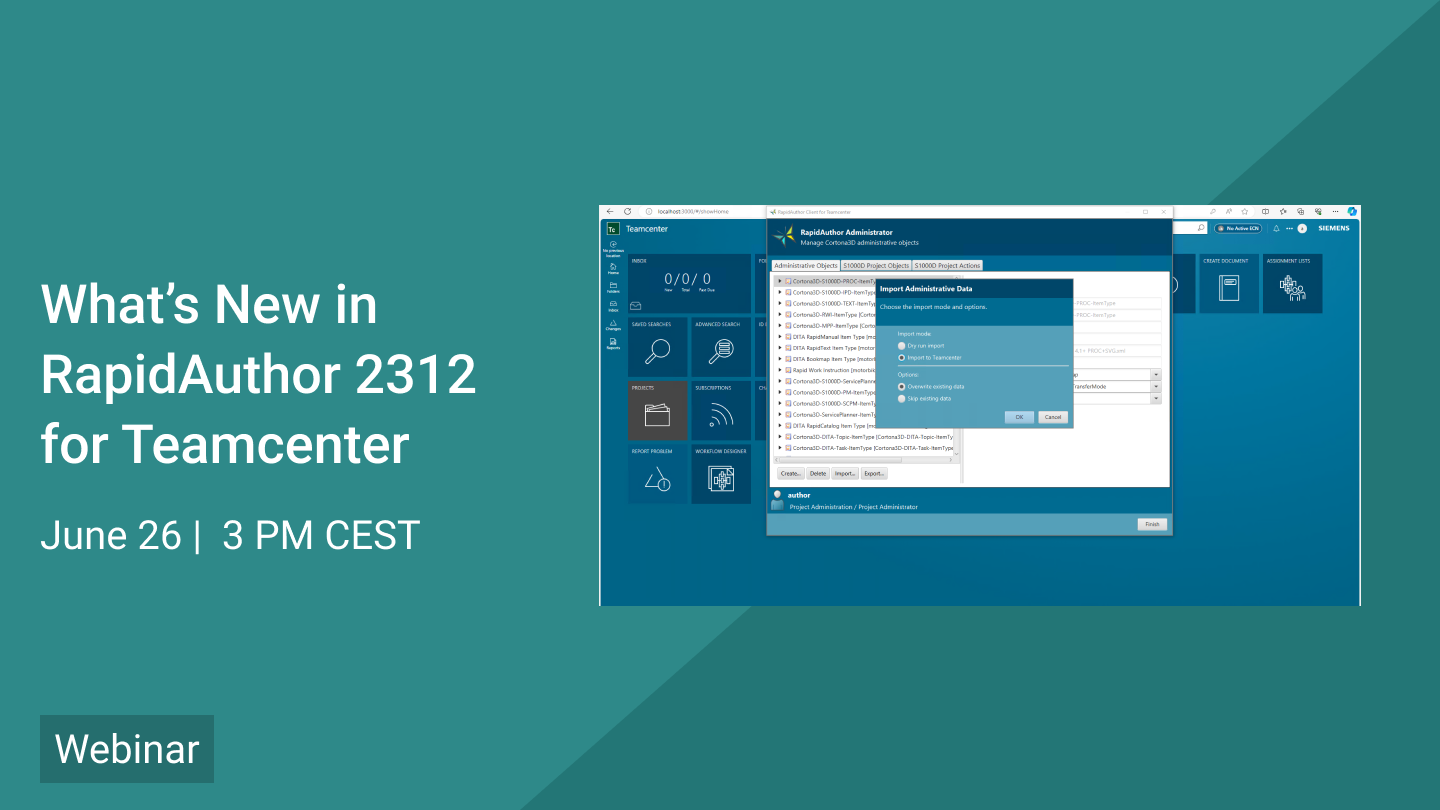 What is new in RapidAuthor 2312 for Teamcennter