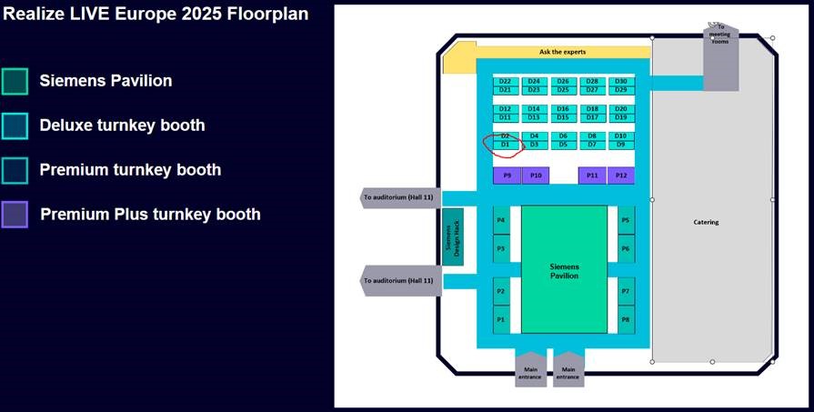 Realize Live Europe 2025 Floorplan