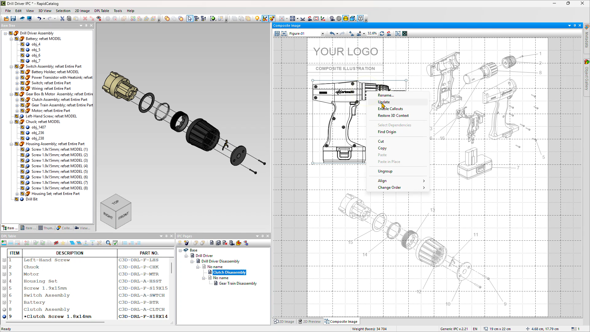 A new Composite Image window for creating composite illustrations.