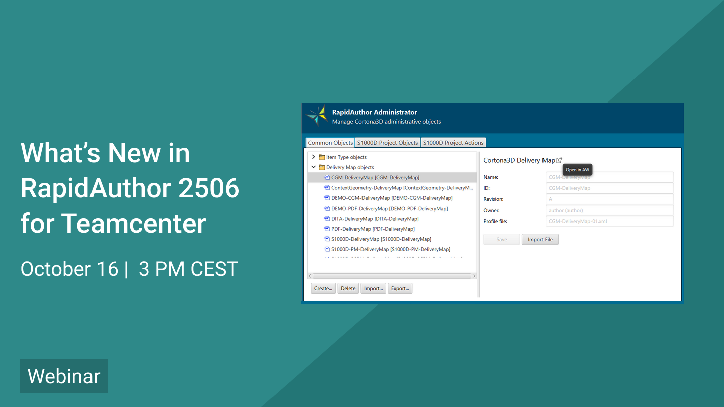 What's new in RapidAuthor 2506 for Teamcenter