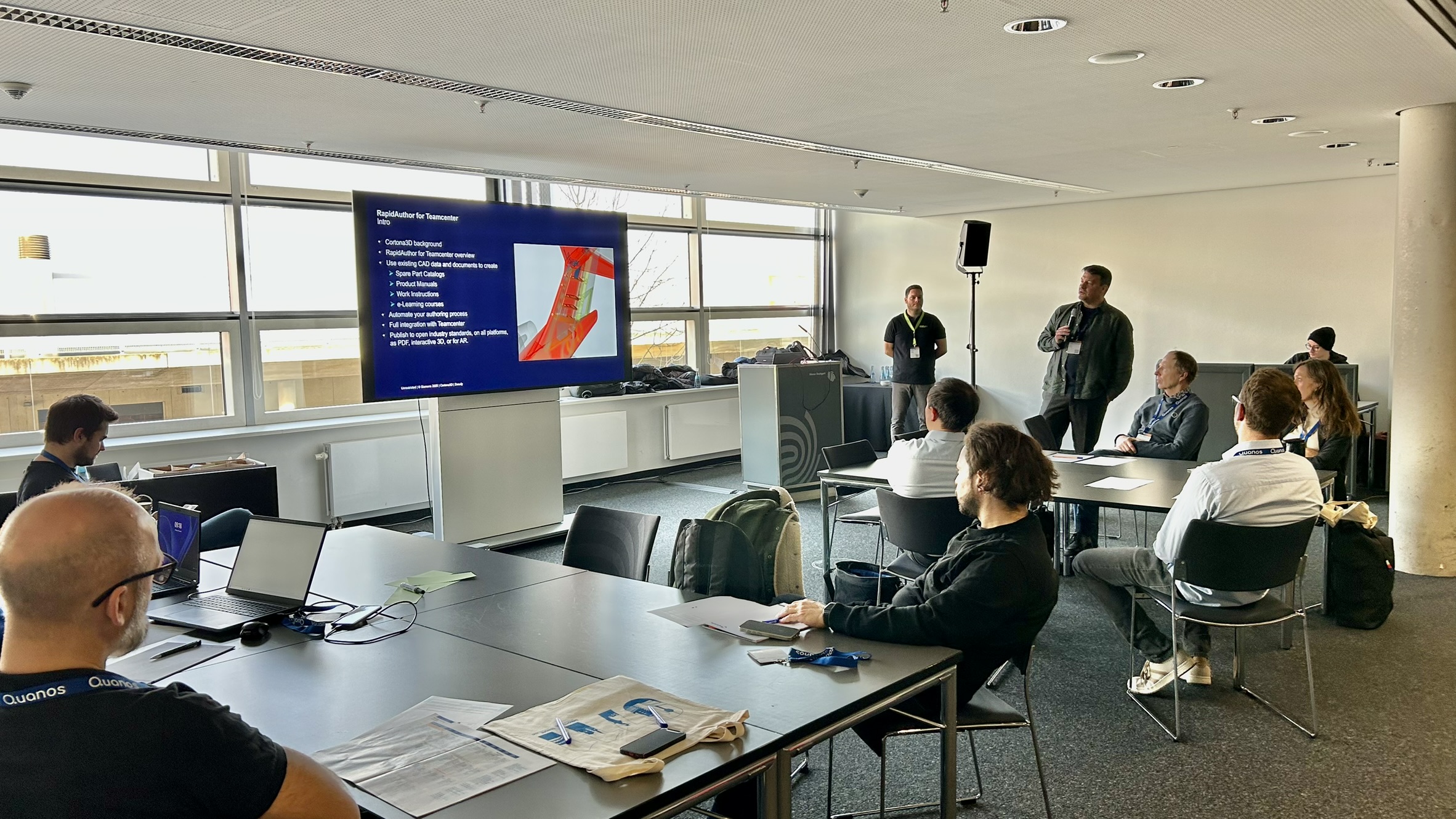 Presentation of Moritz Menzel during the workshop